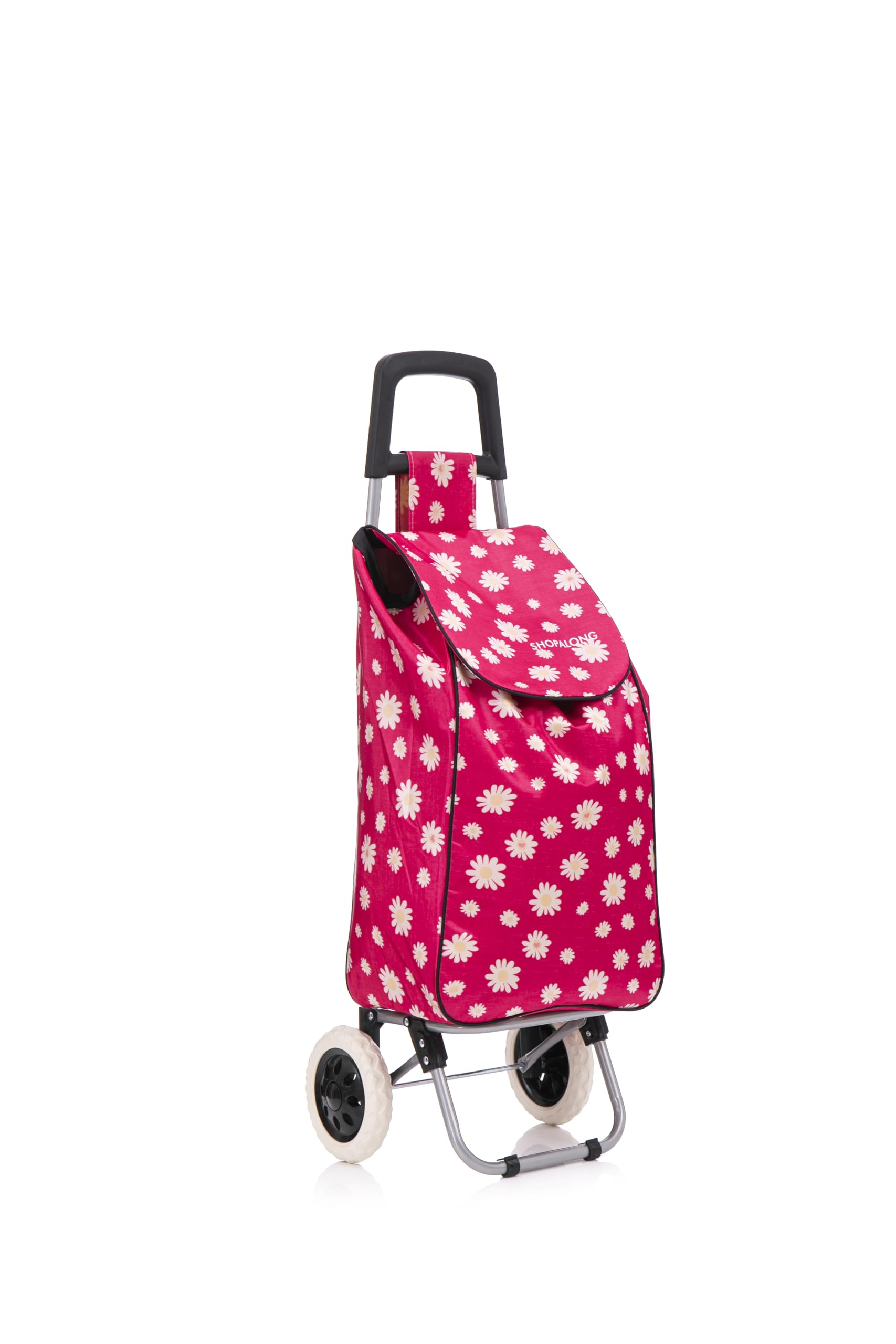 37 Litre Folding Large Lightweight Shopping Trolley, Hard Wearing & Foldaway for Easy Storage, Large Shopping Trolley on 2 Wheels Shopping Cart