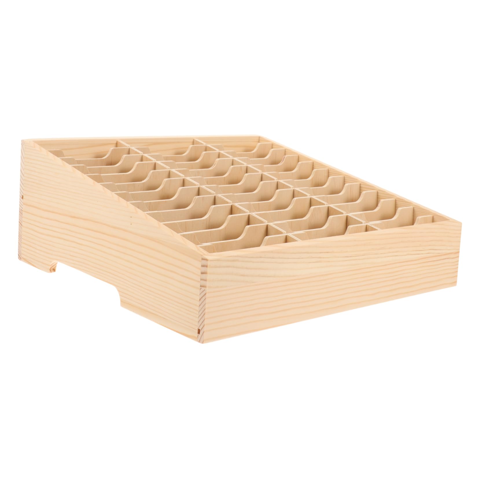 Organizador de Escritorio de Madera con Múltiples Compartimentos para Móviles Caja de Almacenamiento para Oficina Aula y Protección y Funcional