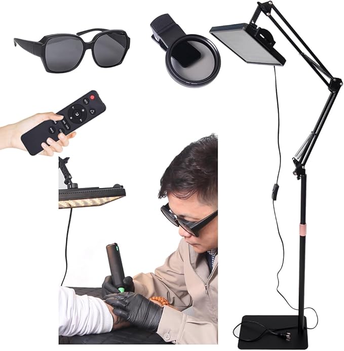 LED Tattoo Photography Light With 52mm Cpl Reduce Reflected Light For Cellphone Lens Compatible - View #4