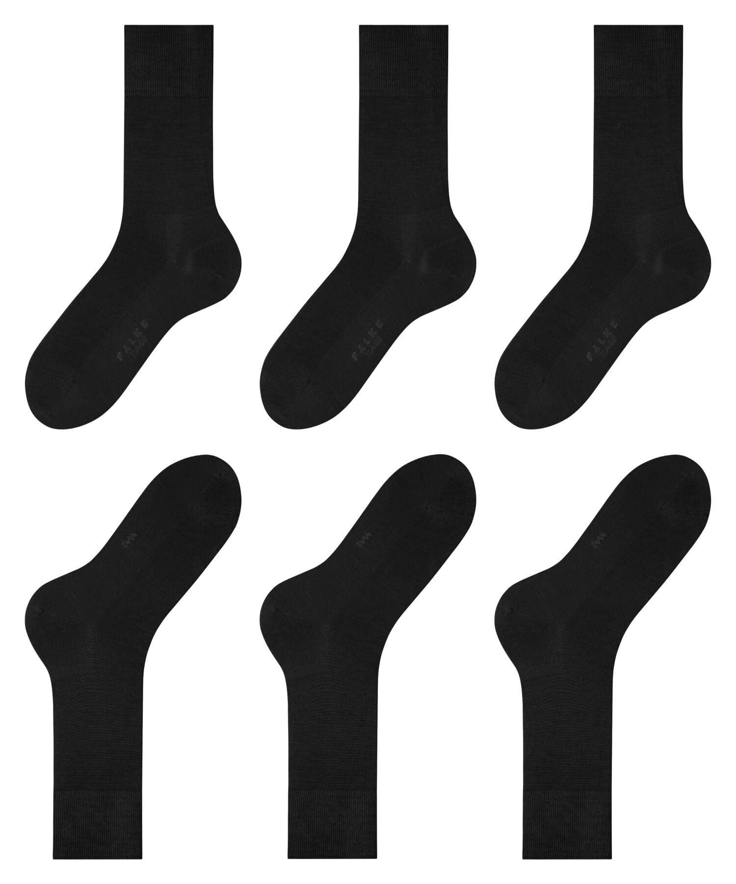FALKE Tiago 3-Pack Hombre Calcetines con brillo suave