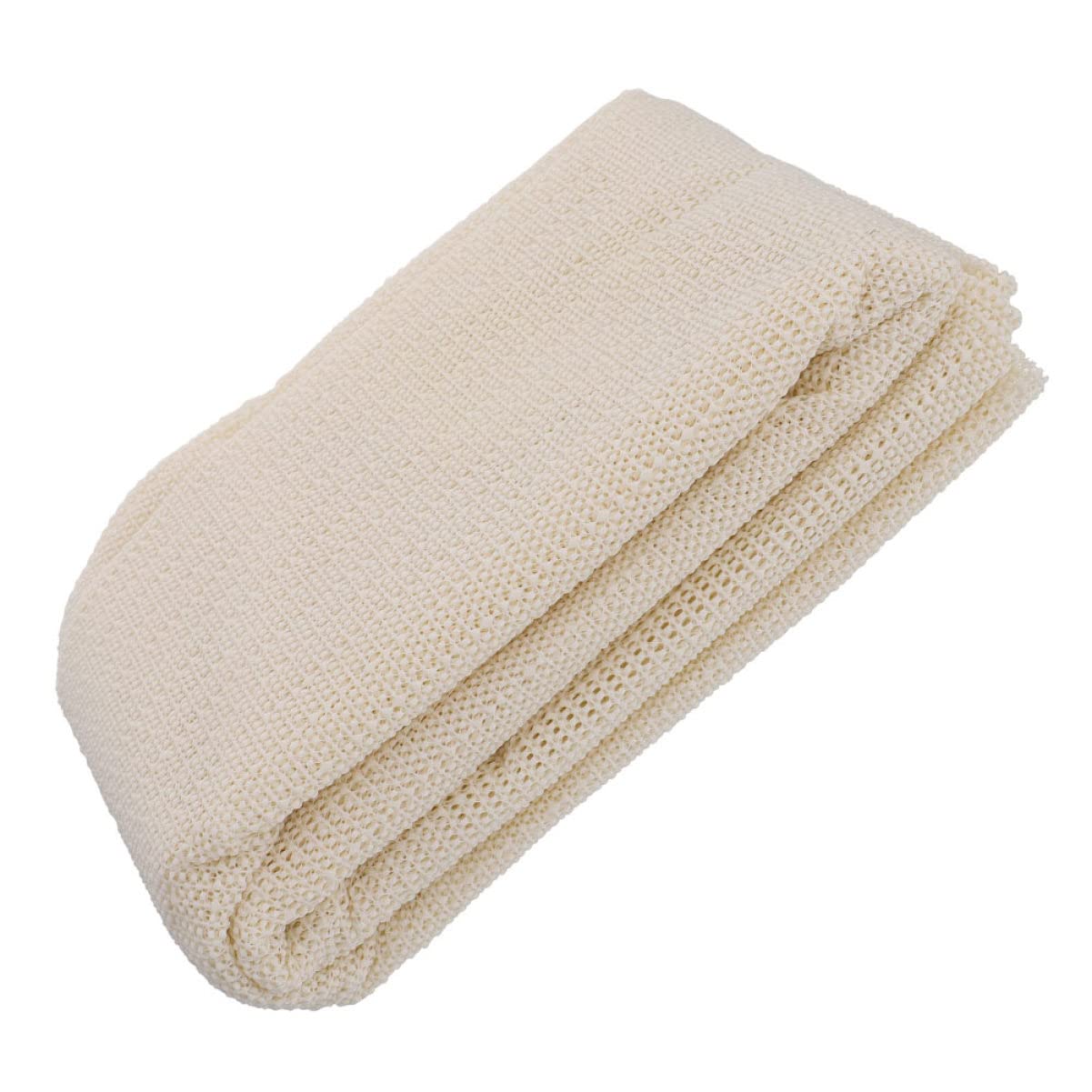 Alfombrilla de PVC antideslizante beige que evita resbalones y protege el hogar