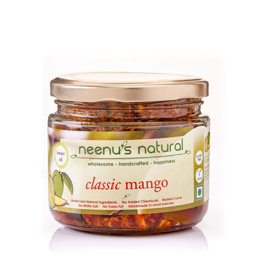 Neenus Natural Classic Mango Pickle (Low Oil) (200g) | Mango Achaar | Mango Pickle | Indian Preserve, Chutney, UppinKai | No Preservatives - Pack of 1 (B0BMVH8DW8) Amazon Price History, Amazon Price Tracker