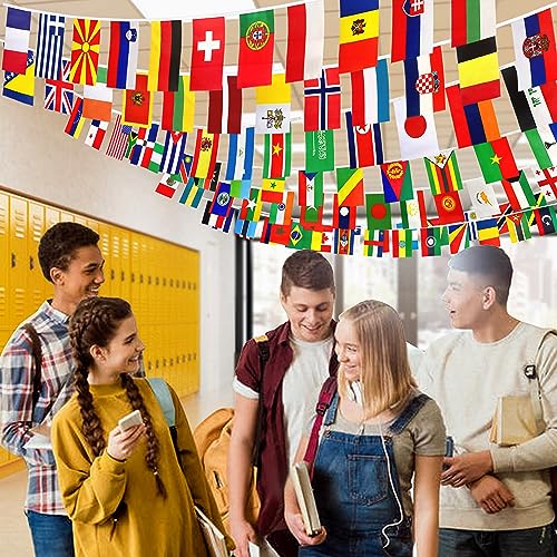 Consummate 224 Countries International World String Flags Banner Set Small Mini National Bunting Fla