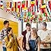Consummate 224 Countries International World String Flags Banner Set Small Mini National Bunting Flags,All Countries Flags for Olympic,Bar,Sports Clubs,School Festivals Decorations,235 Feet