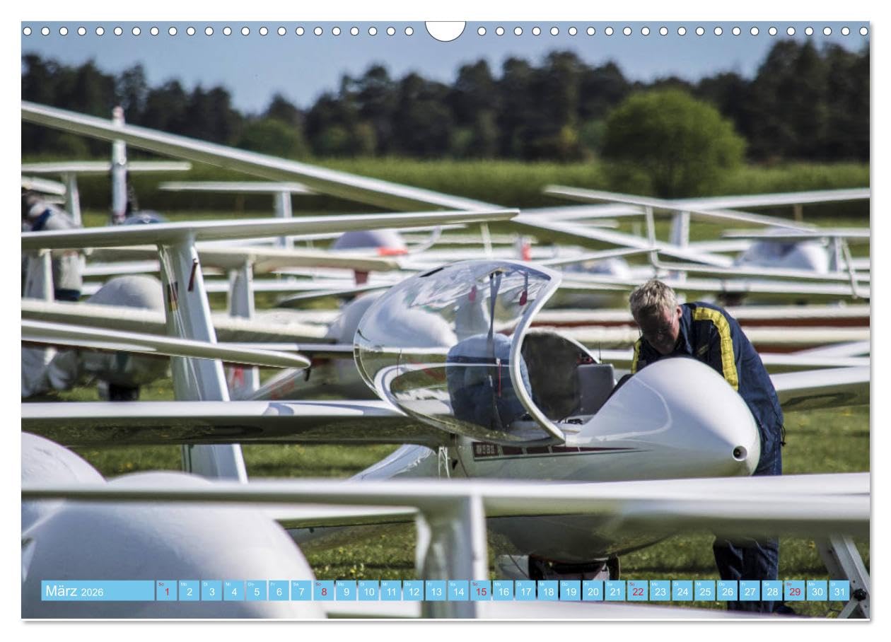 Segelflug - Den Traum vom Fliegen erfüllen (Wandkalender 2026 DIN A3 quer), CALVENDO Monatskalender: Nahezu schwerelos dem Himmel entgegen - das ist Segelfliegen! (CALVENDO Sport)
