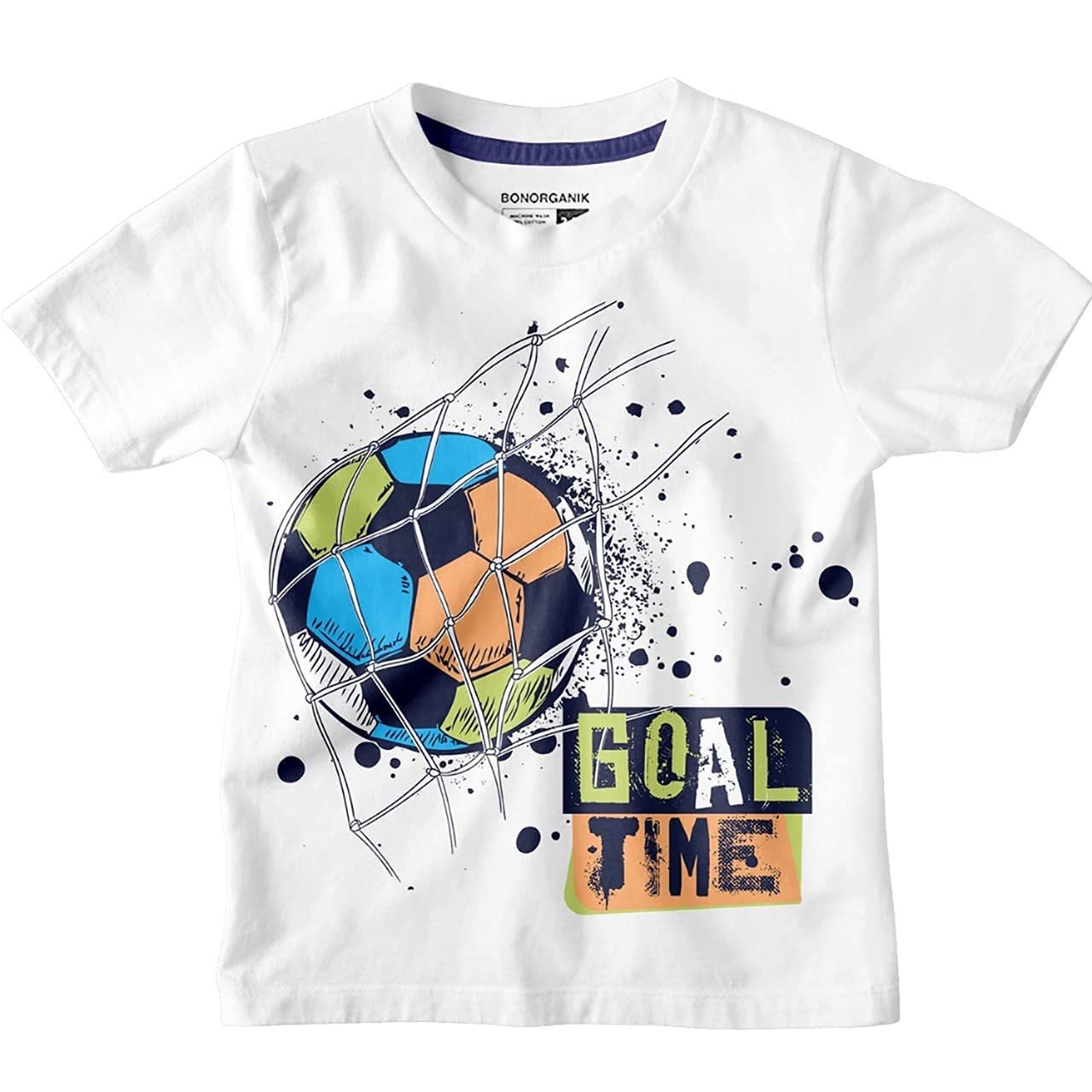 Boy's Printed Slim Fit T-Shirt