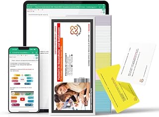 Lernkarten (744 Stück, gedruckt A7) + App + Box für den Fachwirt im Gesundheits- und Sozialwesen | aktuelle Auflage | Komplettsatz mit allen 6 Fächern