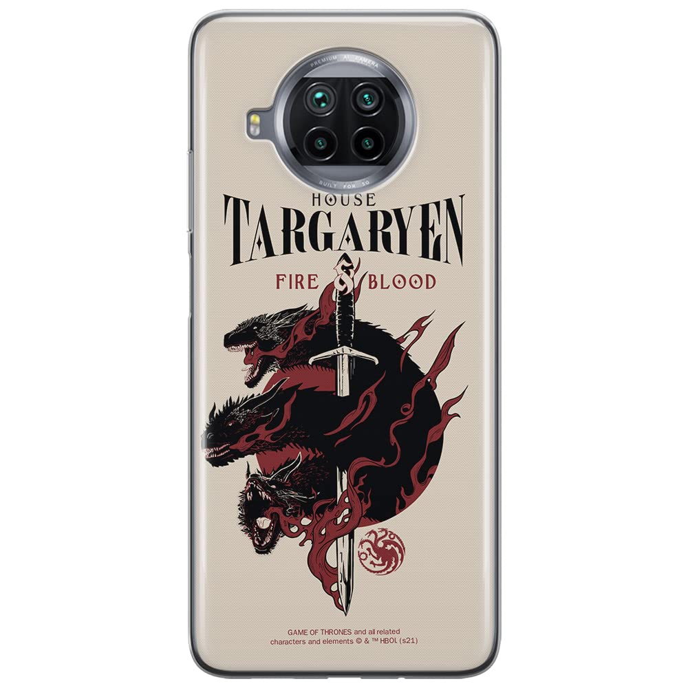 ERT GROUP mobile phone case for Xiaomi REDMI NOTE 9T original and officially Licensed Game of Thrones pattern 006 optimally adapted to the shape of the mobile phone