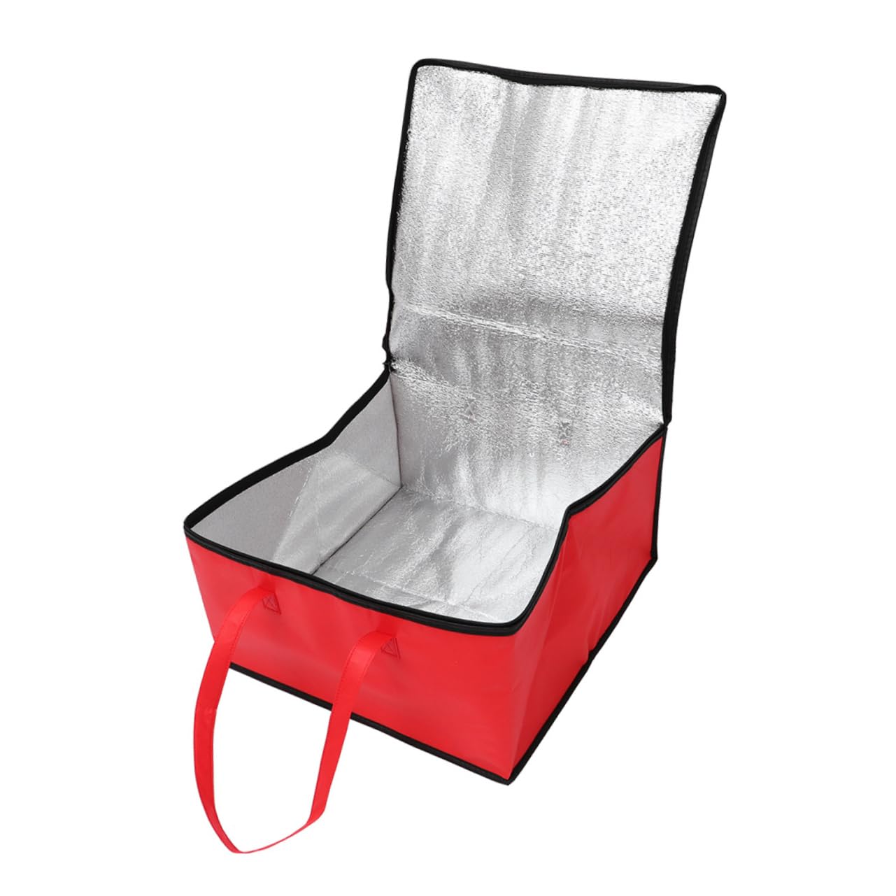 SOLUSTRE Zipped Lunch Bag Aluminum Insulated Food Carrier for Restaurant Insulated Cooler Bags Jumbo