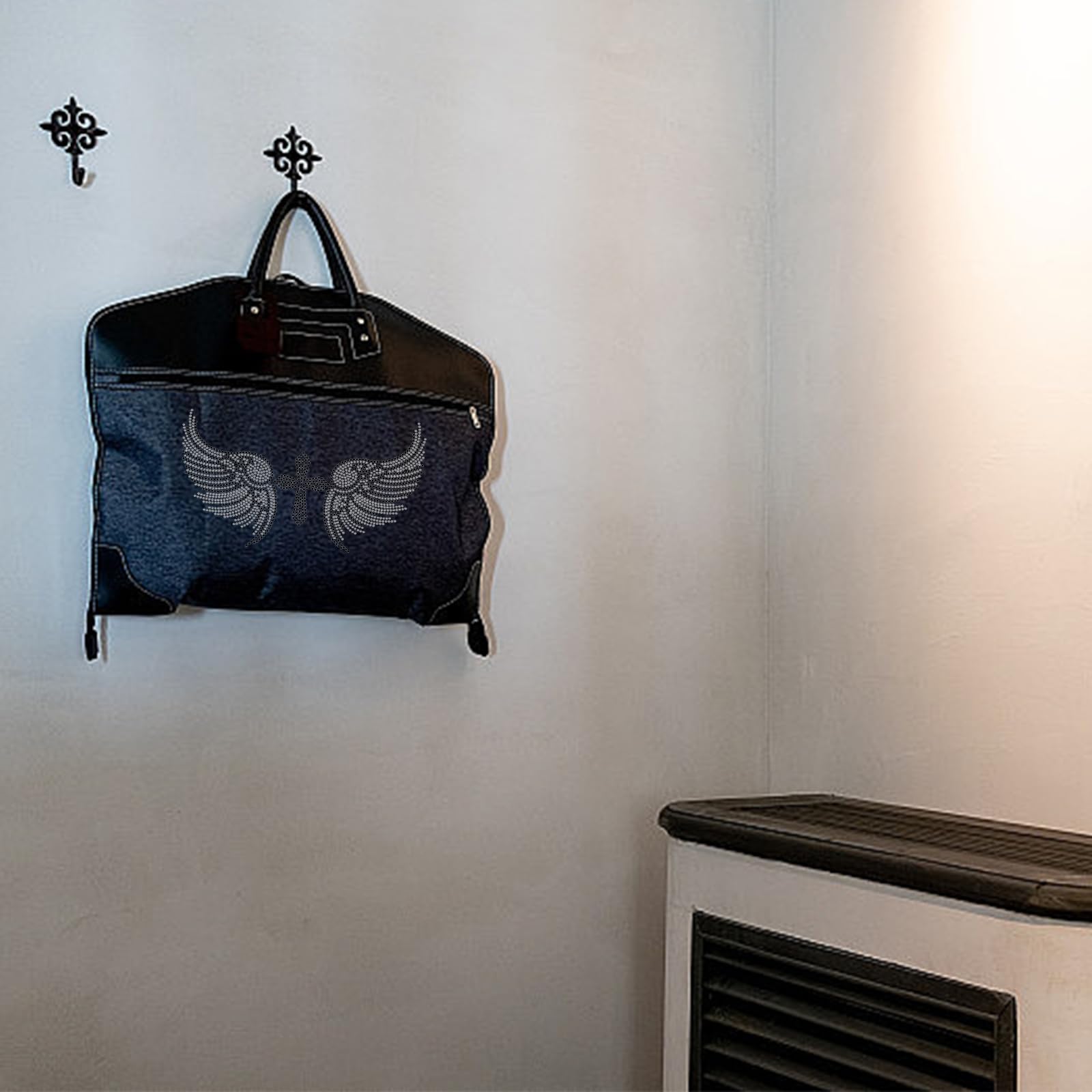 Angelo Ali Di Ferro Sul Bling Tansferhot Fix Strass Motivi Di - Foto 9