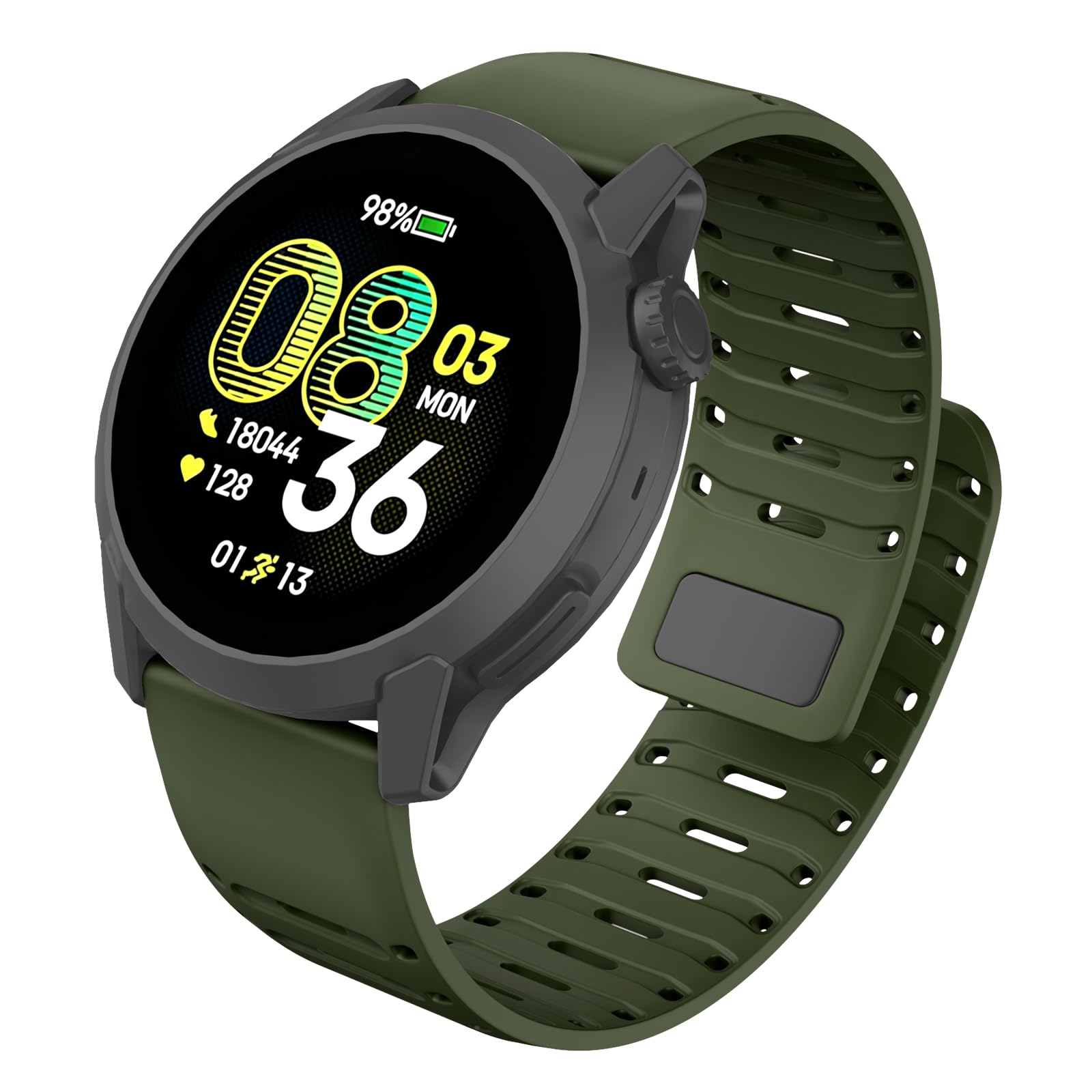 MYSNBKN 22 mm Magnetic Watch Starp for Amazfit Active Max/Coros Pace 4/Pace 3/Apex 46 mm/Apex 2 Pro/Apex Pro, Replacement Strap Soft Silicone for Forerunner 570 47 mm/Forerunner 265/255 โ image 1