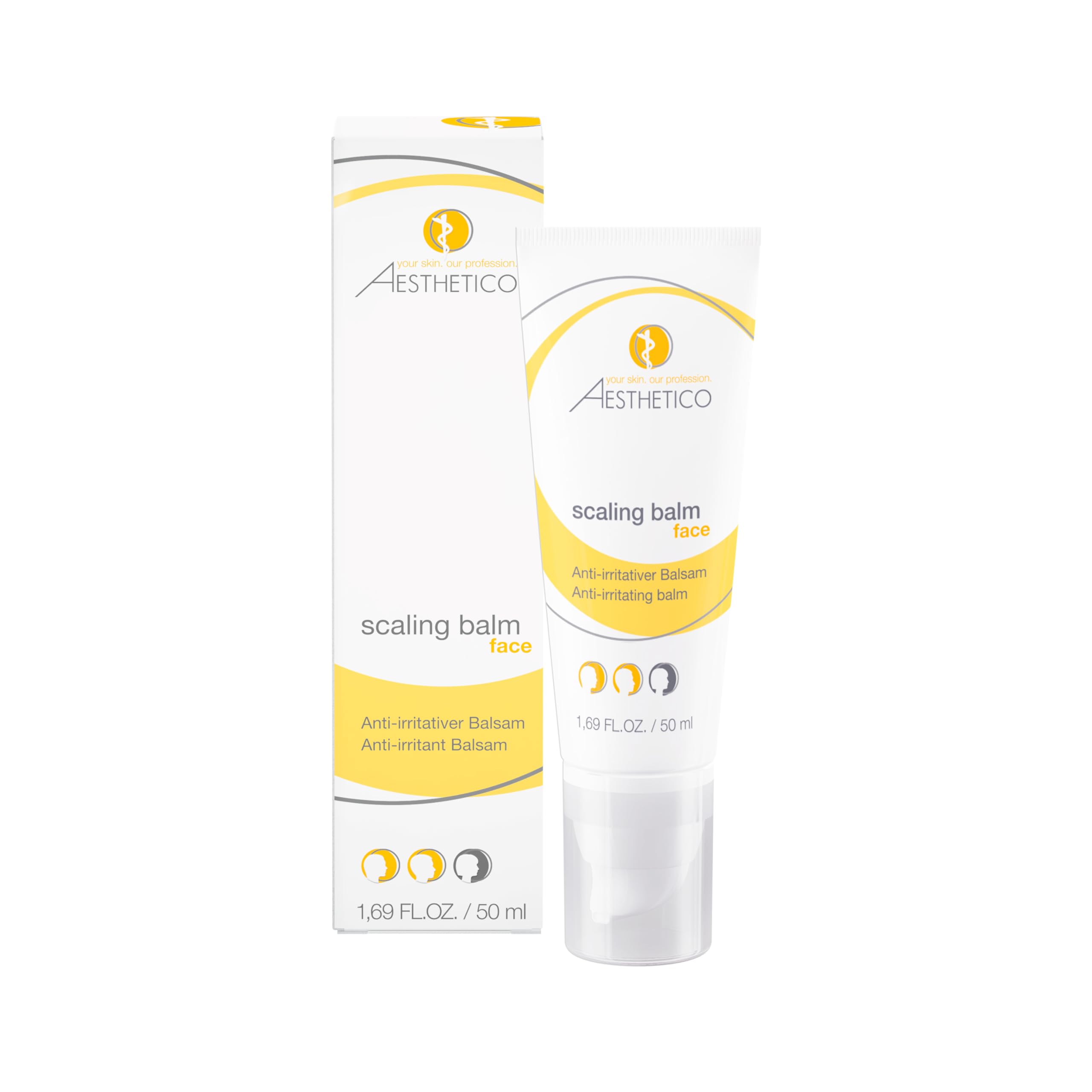 AESTHETICO scaling balm, 50 ml | SOS-Pflegebalsam für irritierte und beanspruchte Haut, beruhigt Rötungen und Spannungsgefühle, unterstützt die Regeneration