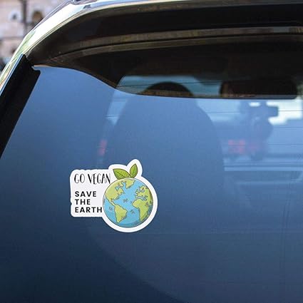 Go Vegan Save The Earth Sticker Decal Amazon De Computer Zubehor Go Vegan Save The Earth Sticker Decal Amazon De Computer Zubehor