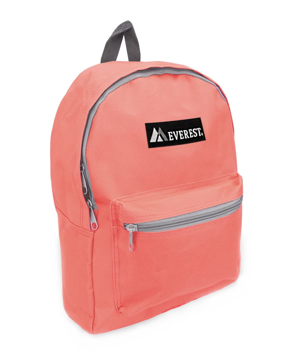 EVERESTBasic Backpack, Coral, One Size