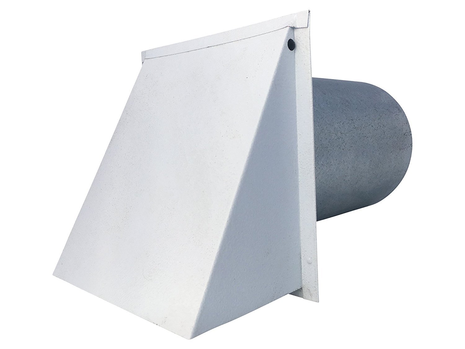 Amazon.com: 6 Inch Wall Vent Cap - Painted White Steel - Damper Only -  Heavy Duty Hooded Metal Caps for Exterior Side Wall Exhaust - Spring Loaded  Backdraft Damper by Vent Works : Everything Else