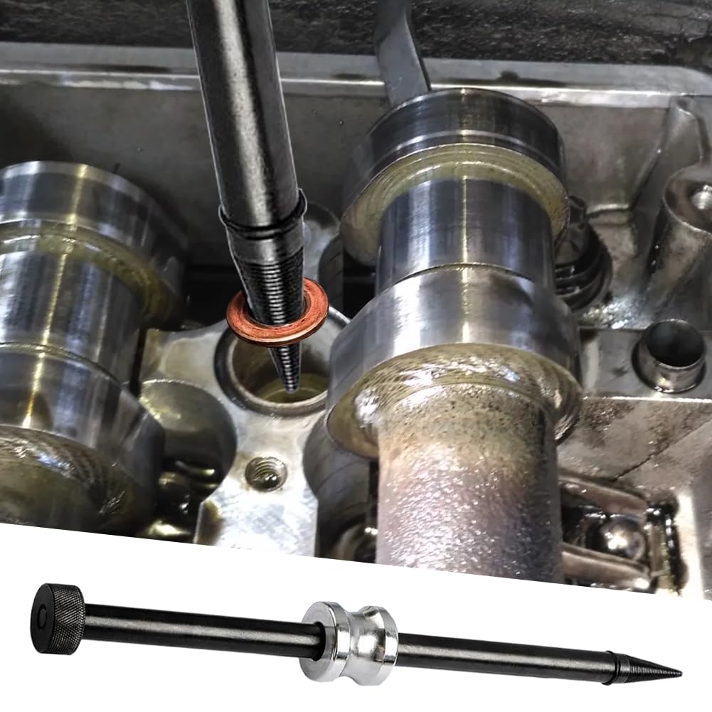 Extracteur de Joints d’injecteur, Extracteur Joint Injecteur Dies, Arrache Injecteur pour Voiture Universelle (Noir)