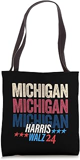 Michigan for Kamala Harris Tim Walz 2024 Tote Bag
