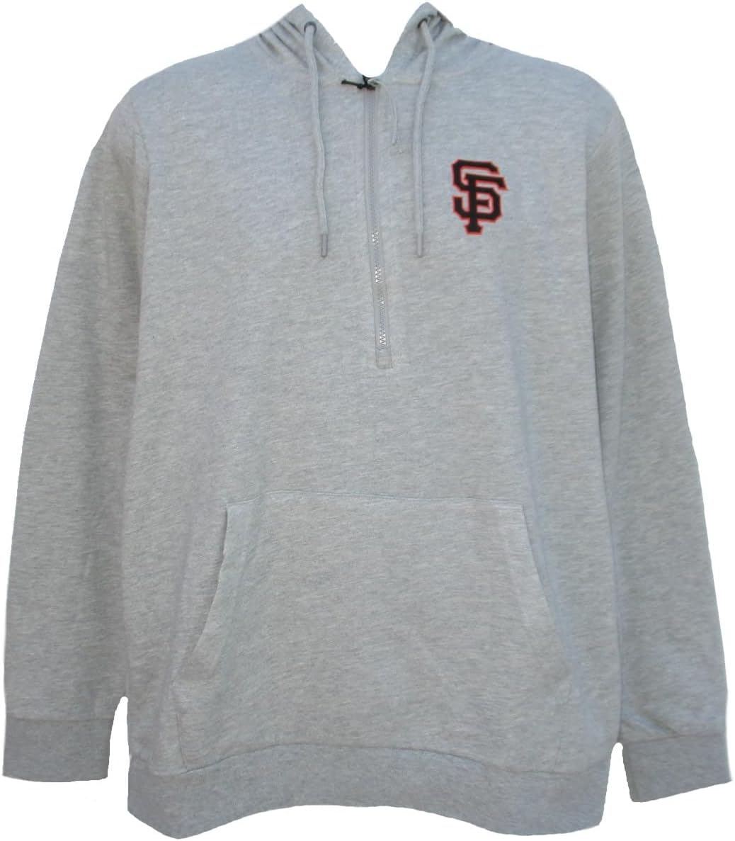 Gen 2 Men's San Francisco Giants Men's Gray 1/4 Zip Hooded Jacket