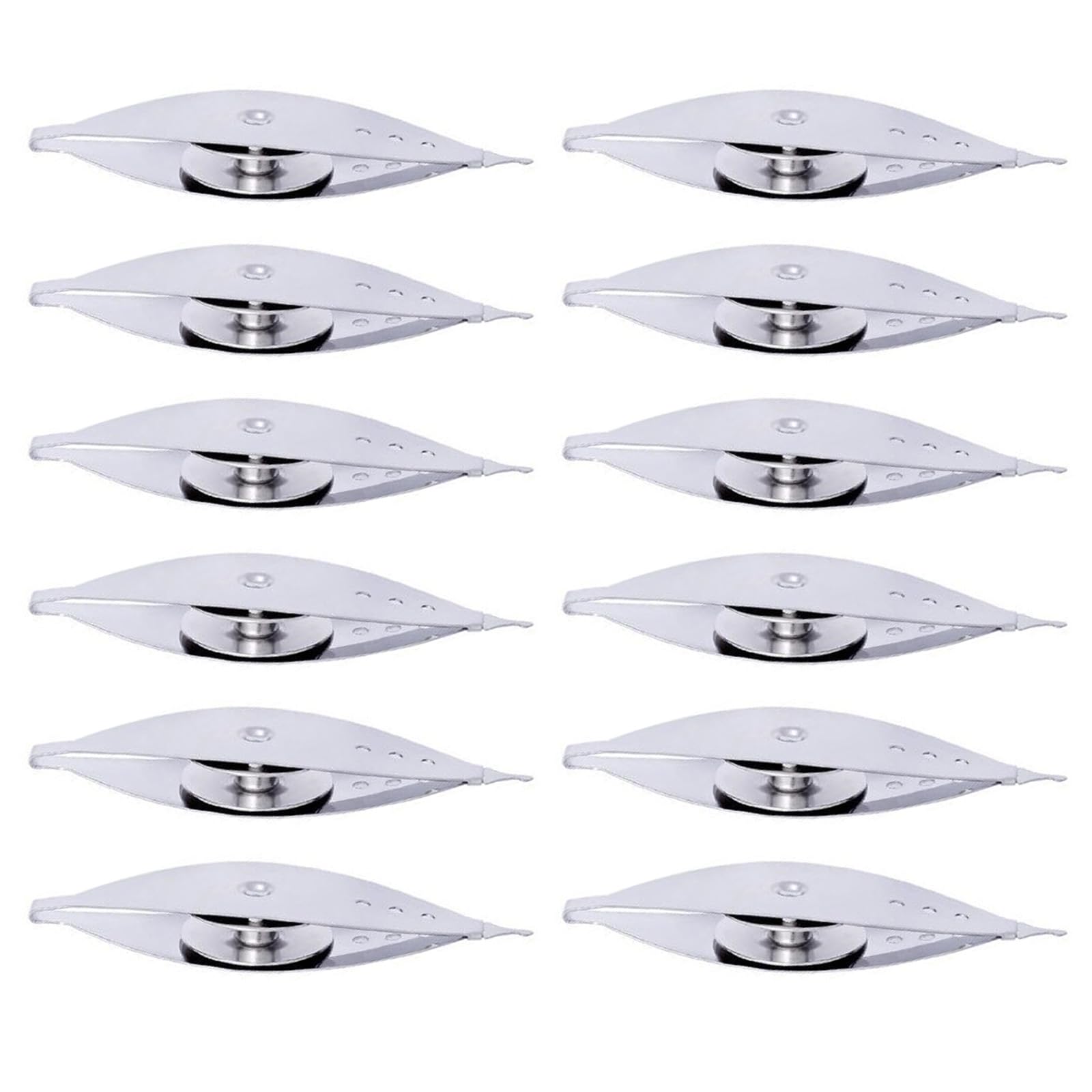Kalttoy 12Pieces Alloy Tatting Shuttles for Handcraft Lacework Sewing Machine Shuttles Replacements for Sewing Machine Accessories