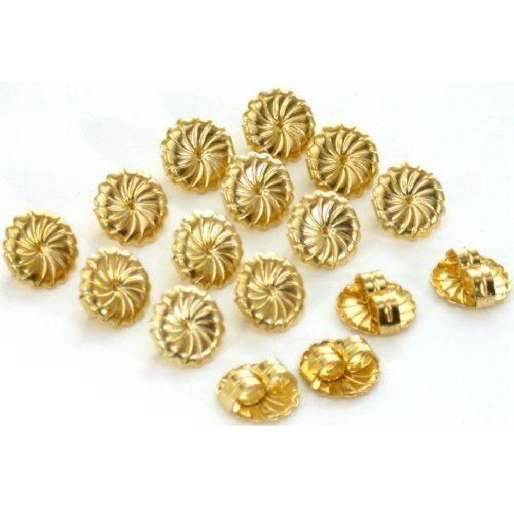 Fermoirs boucles d'oreilles jumbo 9mm or laminé 14K pour un maintien maximal