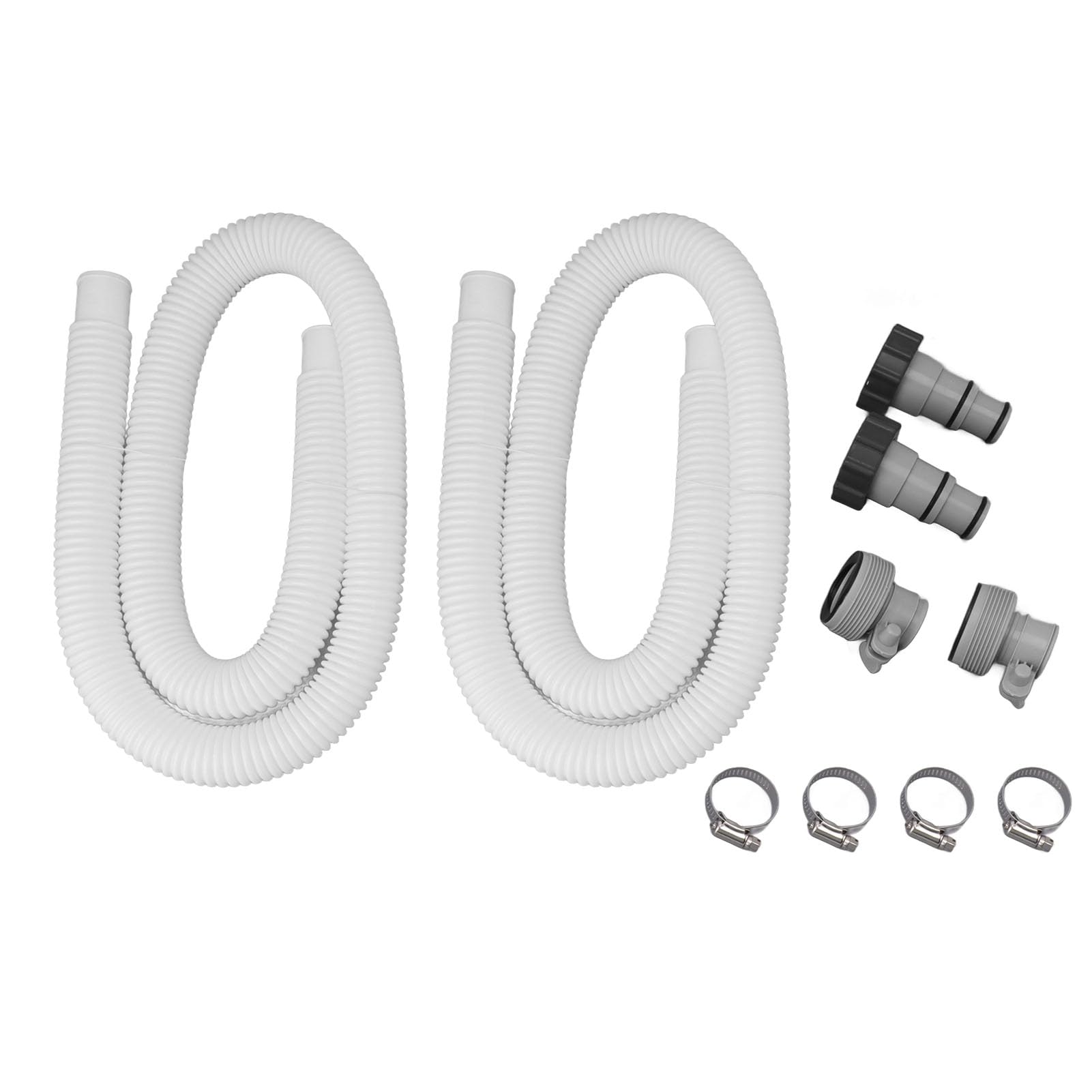 Kit di ricambio per pompa per piscina da 3,8 cm con morsetti adattatori per tubi flessibili