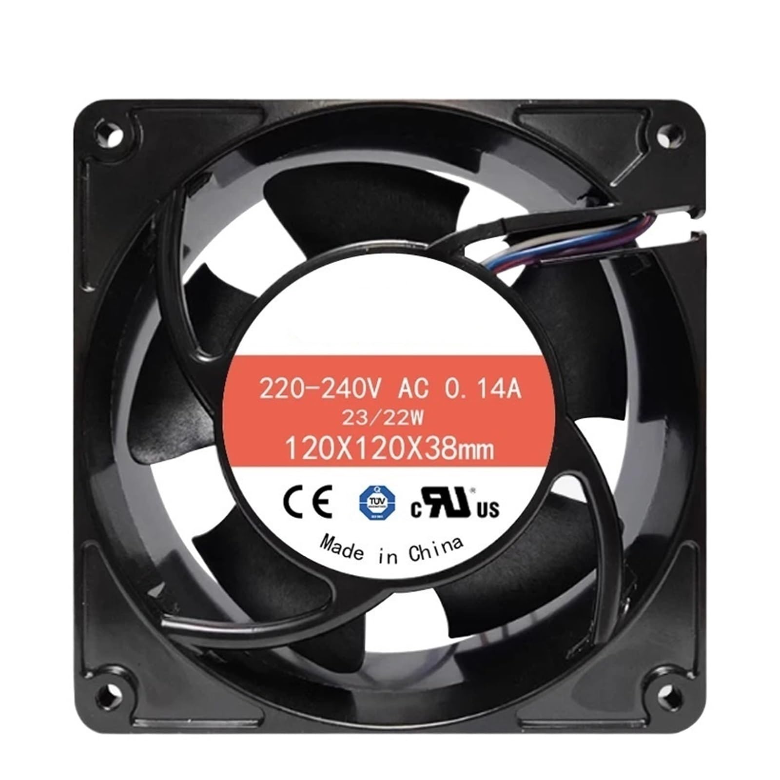 YMUGUEGH 120x120x38mm 220/240V 0.14A 23/22W AC 12038 cooling fan