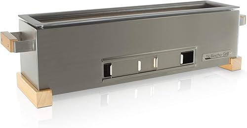 The Bincho Grill GR610S – 24" Tabletop Yakitori Grill – Japanese Style Charcoal Robata BBQ – Binchotan Grill for Authentic Japanese Grilling – Made