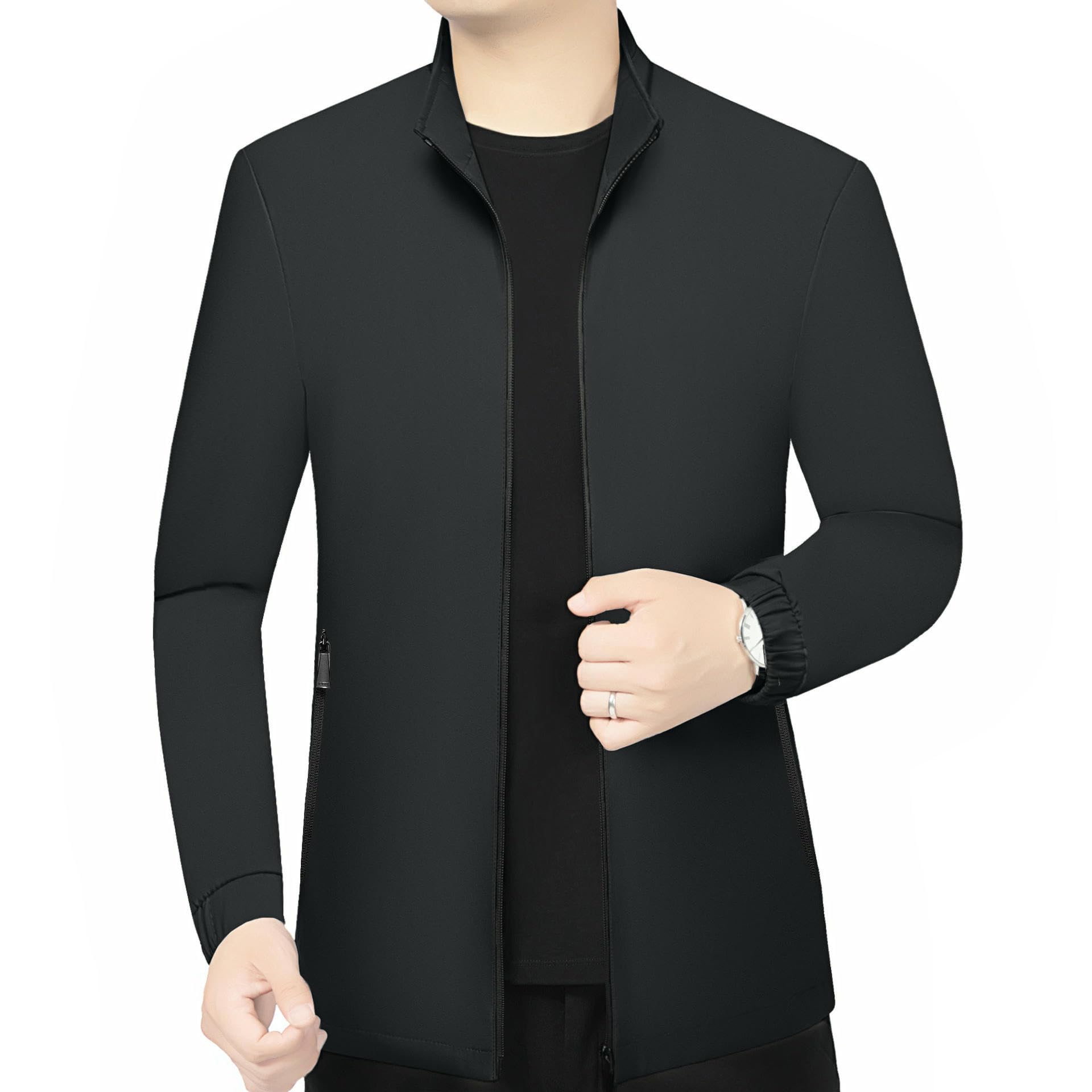 Giacca da uomo primavera autunno colletto alto medievale confortevole casual