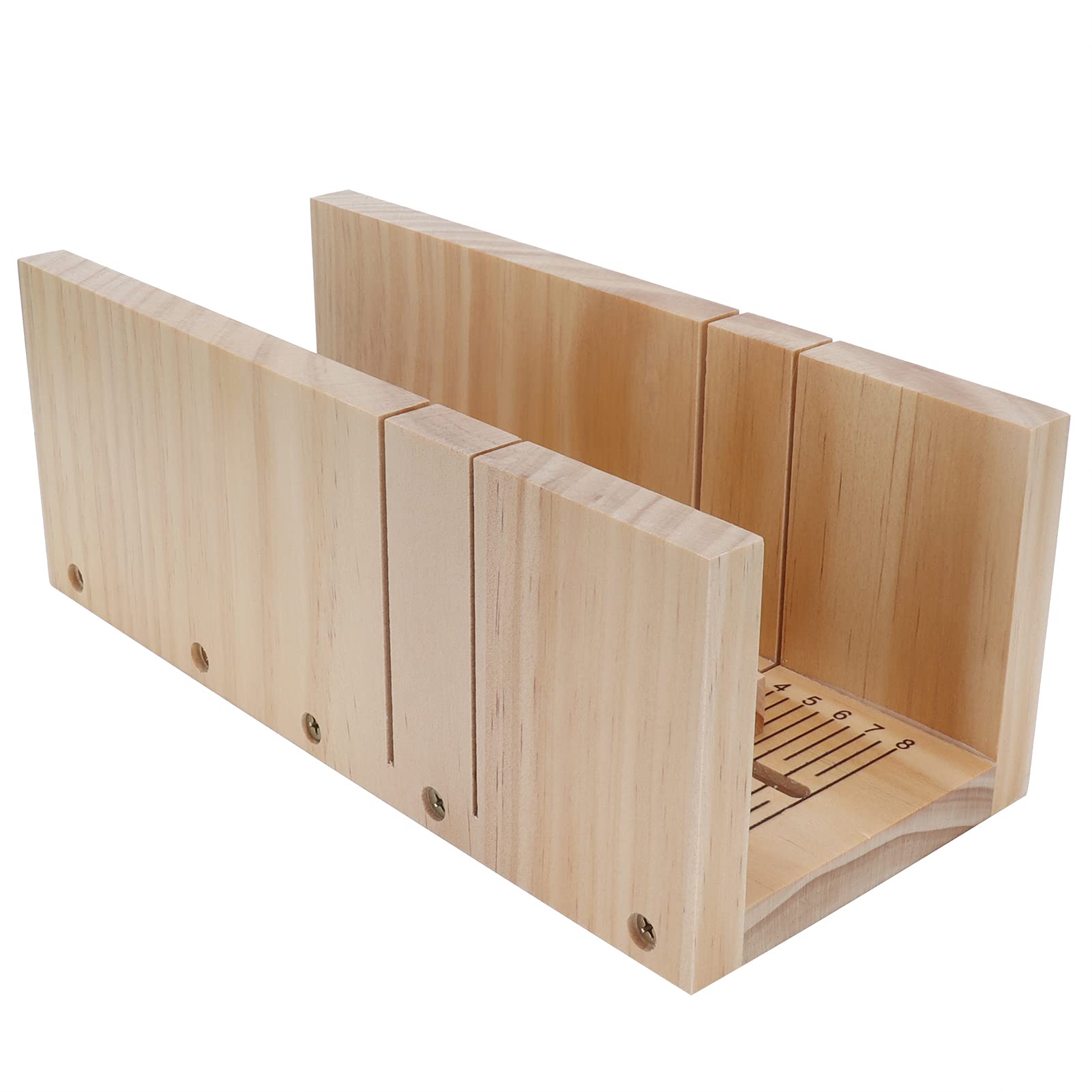 Molde de jabón de 1200 ml con kit de pan de madera, molde de silicona para hacer jabón y hornear pasteles de bricolaje, molde de pan reutilizable con cuchillos