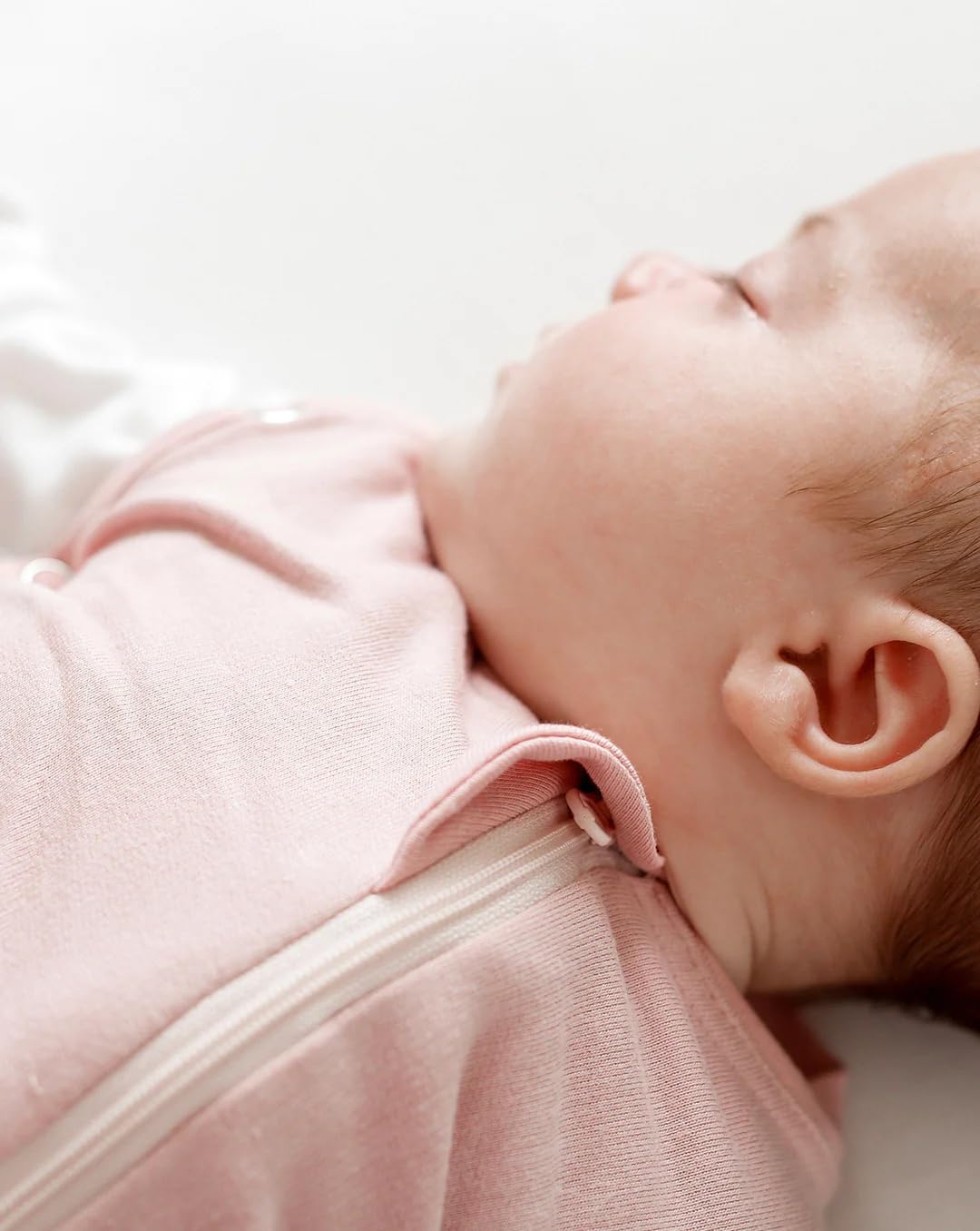 Sweet Dreamers, Baby Sleep Bag and Swaddle for Newborns, Dusky Pink, 0-3 Months - 1.0 Tog - Image 4