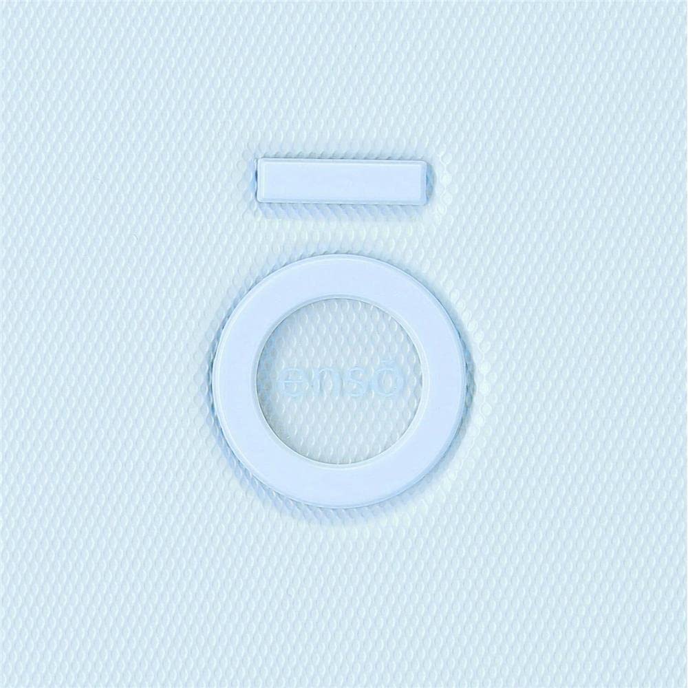 Enso Bonjour Maleta de cabina, Azul, Rígida, 4 Ruedas dobles | Equipaje de Mano