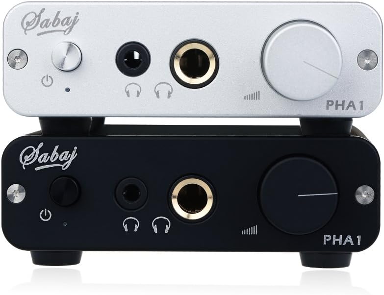 Sabaj PHA1 Portable Audio Headphone Amplifier RCA Jack Silver