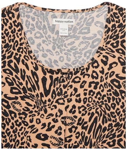 Image of Happy Nation Girls' Happy Nation Fitted Ribbed Cardigan