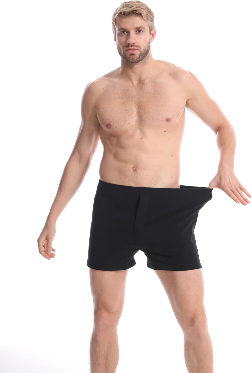 Men's Boxers Underwear, Moisture-wicking Cotton Boxers, Tagless Design with ComfortFlex Waistband, 6-Pack