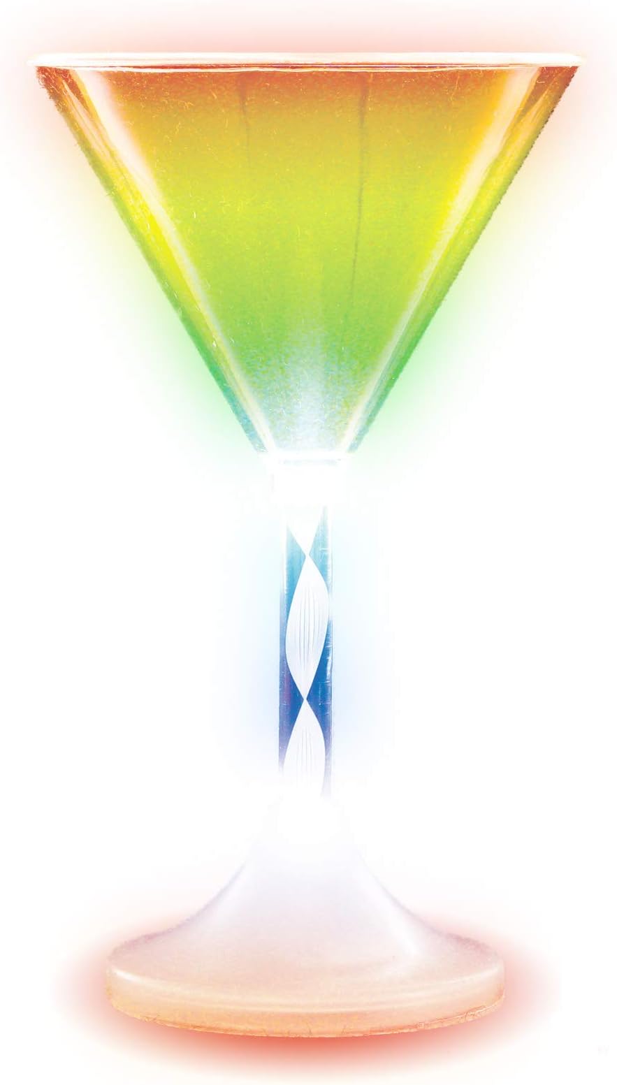 Light Up Flashing Martini Glass (12 Pack)
