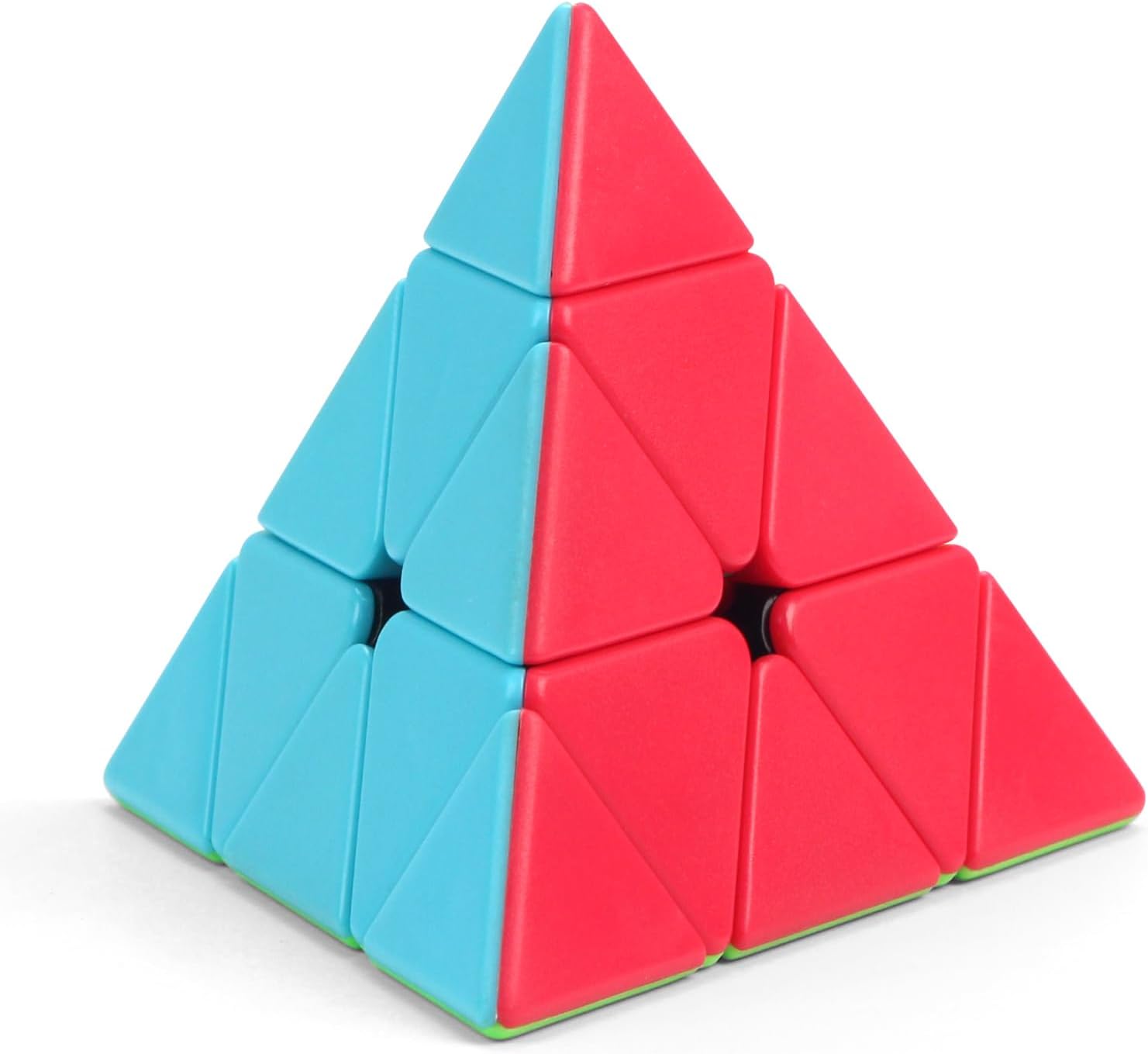 Joyfia Pyramid Speed Cube, Classic Triangle Magic Cube Brain Teaser Puzzle Toys, Kids Ages 3+ Educational Gifts, Stress Relief Game Collection Activity Cube for Teens & Adults