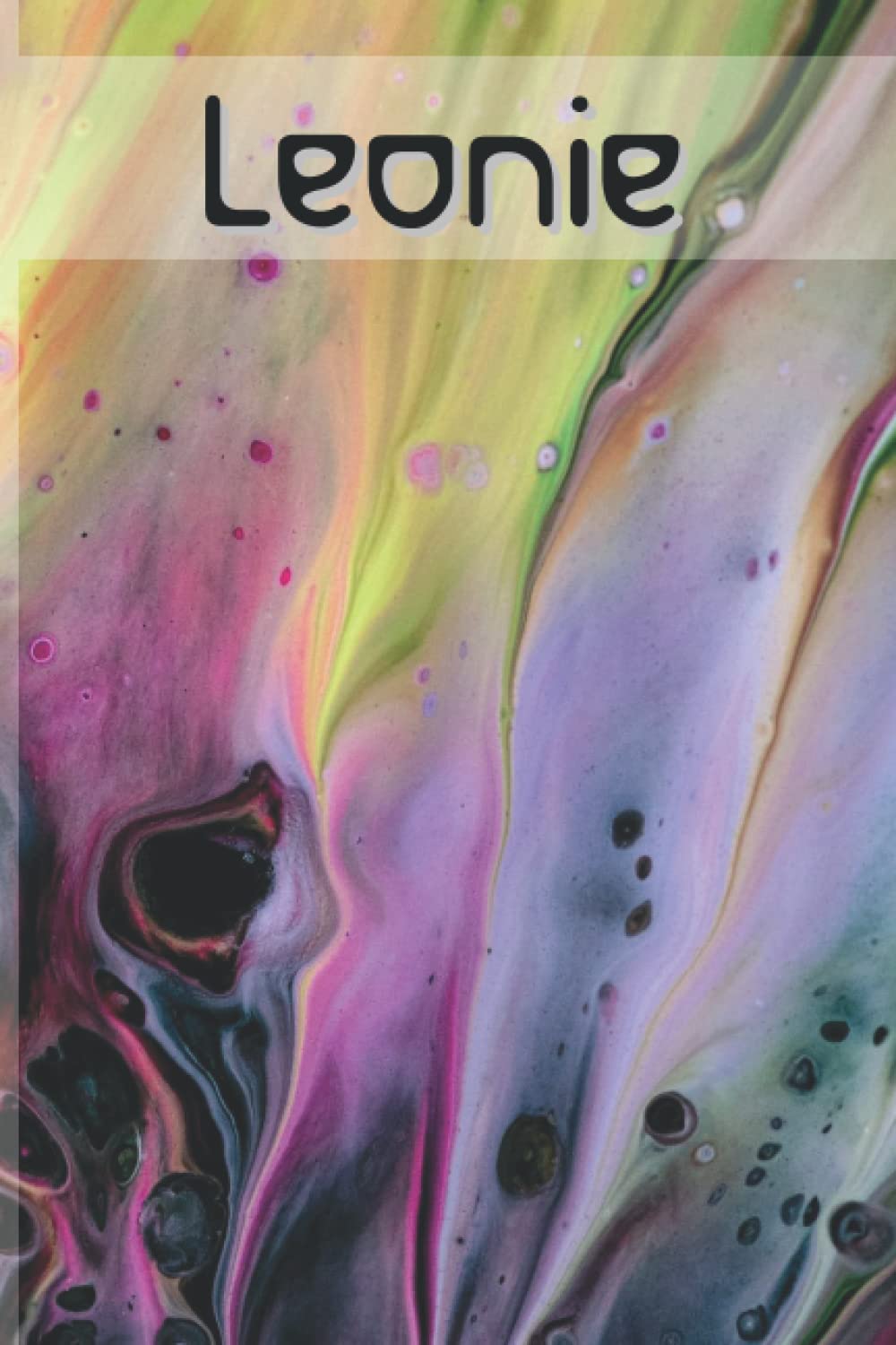 Leonie: Liniertes Notizbuch | Als Geschenk oder für Dich | Designer-Cover 16 Bright Flash