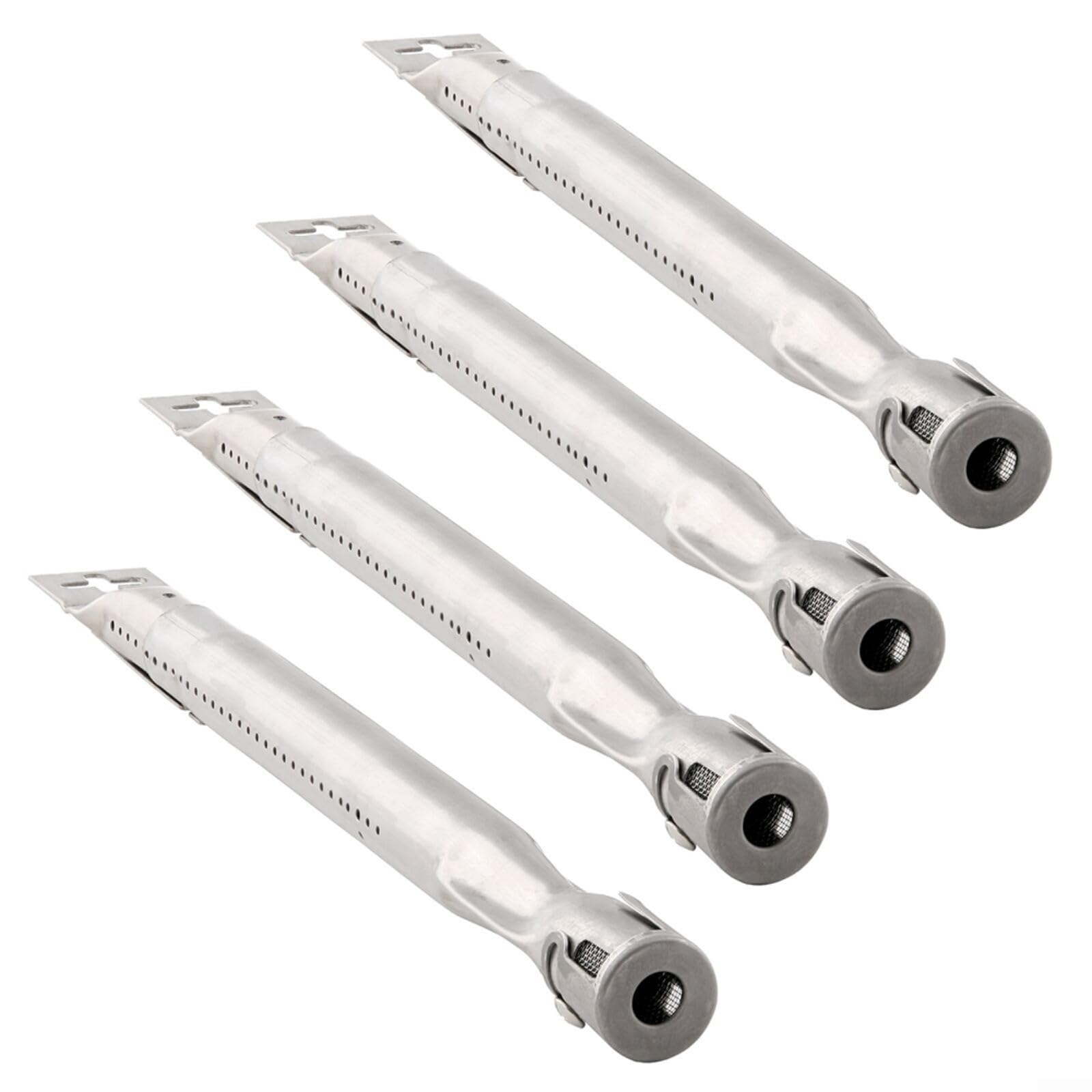 4Er Set Gasgrill Ersatzbrenner Verstellbar 35-42cm Mit 11Mm Lochdurchmesser BBQ Outdoor Barbecue Garten Gleichmaessige Hitzeverteilung Inkl Befestigungsmaterial