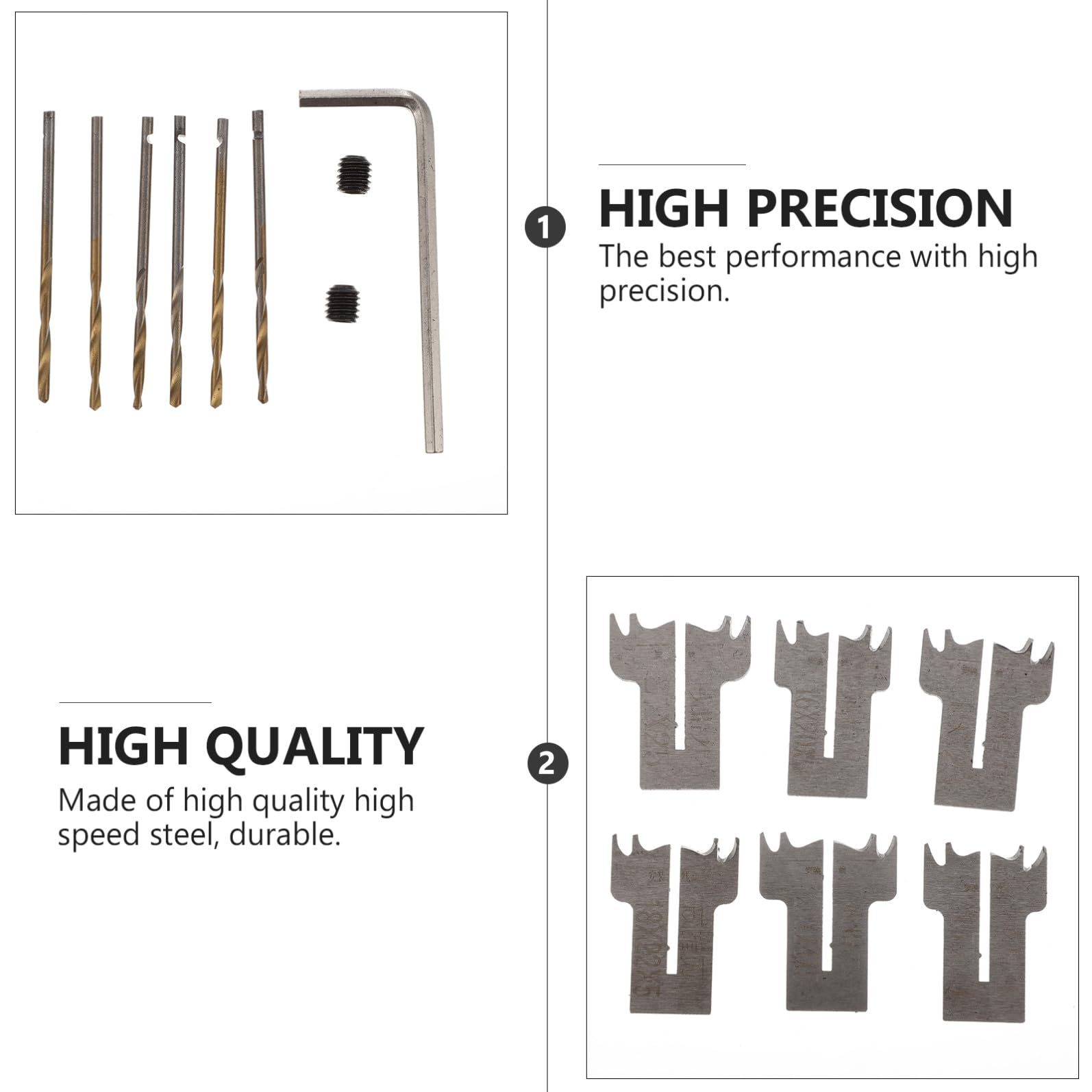 NOLITOY Punte da Trapano ad Anello in Acciaio per Legno Duro, Kit Utensili Fresatrice per Lavorazione Legno, Creatore Anelli di Precisione per Sculture e Artigianato, Set Professionale