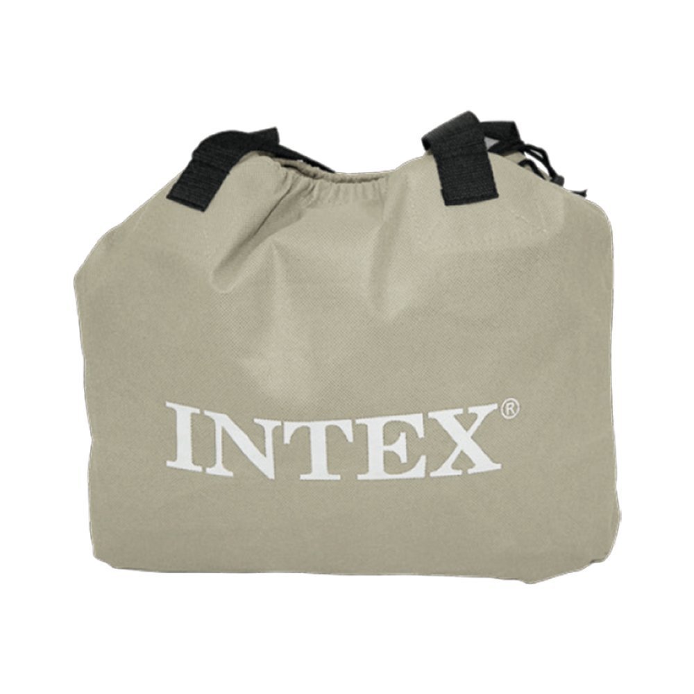 Intex Luftbett Comfort Airbed Kit Queen, 230 V inklusive eingebauter Luftpumpe, 152 x 203 x 46 cm 64414