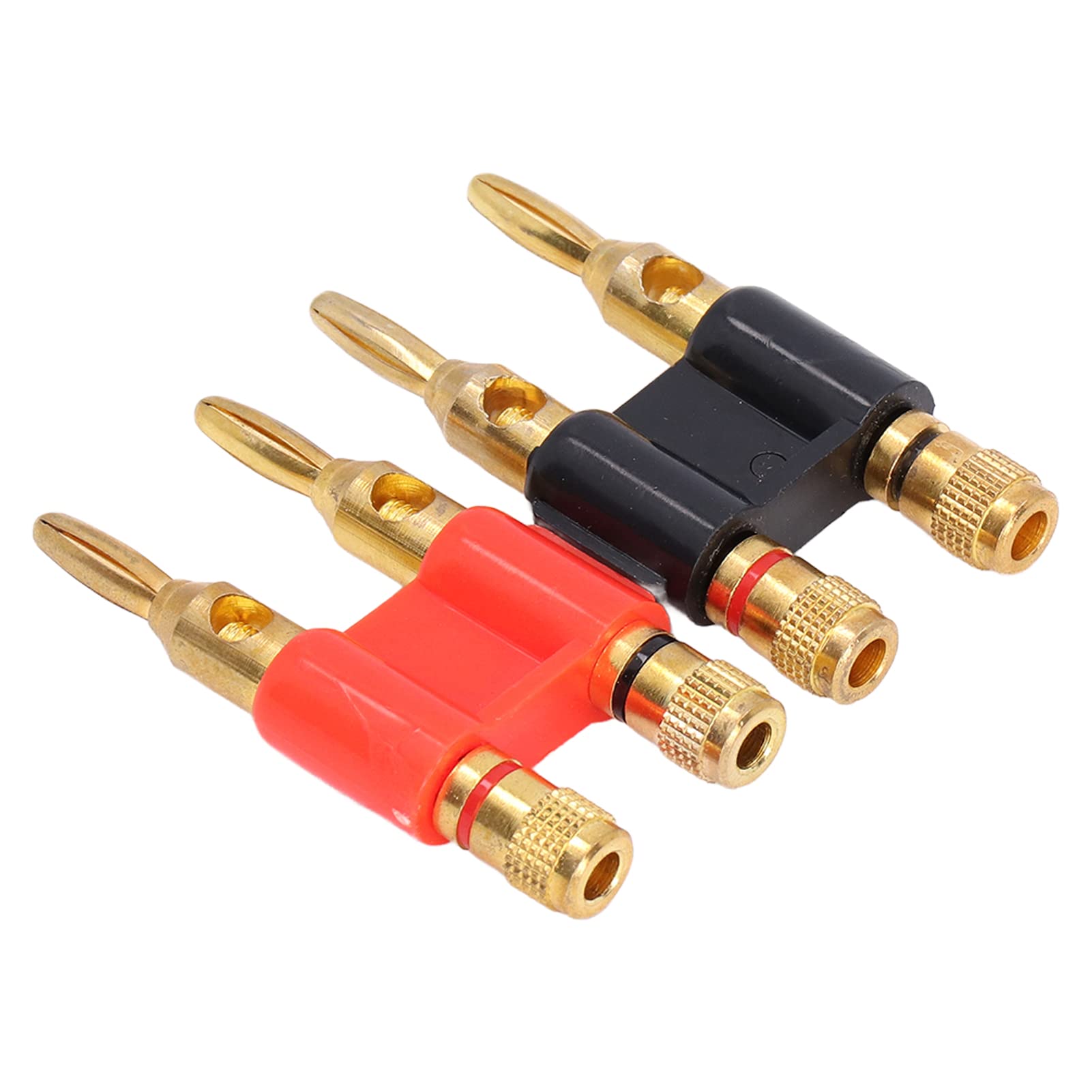 20 Spine A Banana J.10001 Da 2 Mm In Ottone - Connettori Maschio Per Cavi Di Altoparlanti E Amplificatori, Colore Giallo