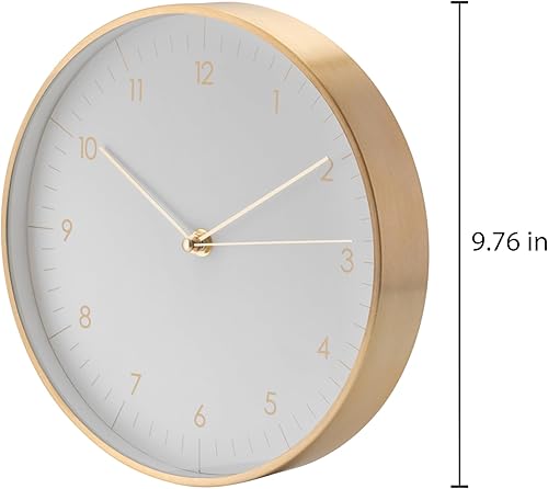 Miniatura 3 de LUUK LIFESTYLE Reloj de pared de cuarzo con movimiento silencioso y sin tictac, diseño nórdico y escandinavo, idea de regalo de inauguración de la