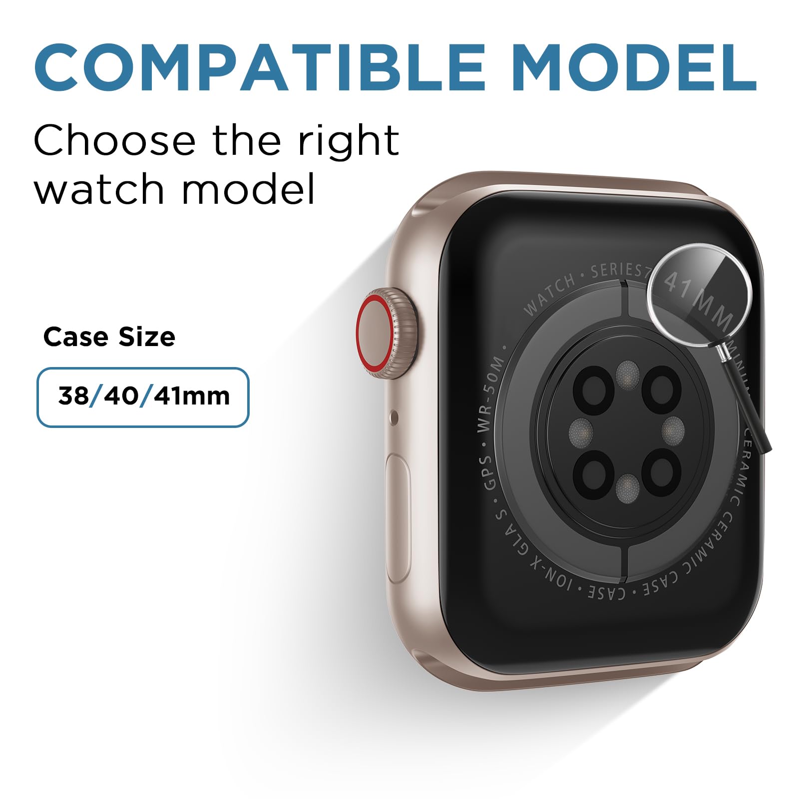DABAOZA Pasek kompatybilny z Apple Watch 40 mm, 44 mm, z etui, miękki silikonowy pasek, wąski, cienki pasek z błyszczącą błyszczącą osłoną, ochronna ramka ze strasu do iWatch SE Series 6, 5, 4,