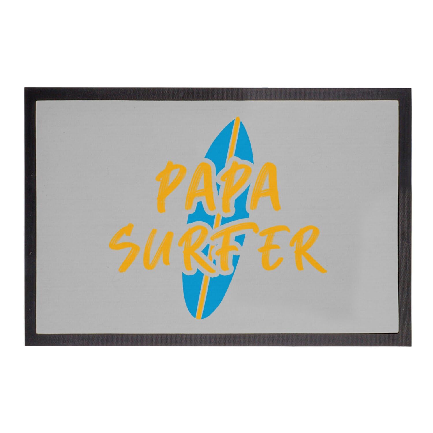 Paillasson Papa Surfer tapis entrée gris cadeau fête des pères