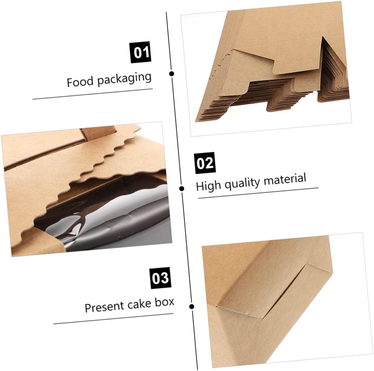 Elegant Egg Tart Storage Containers with Window Muffin Packaging Boxes for Desserts for Parties Weddings and Gifts