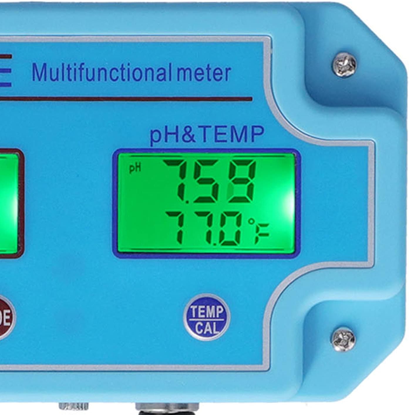 Alvinlite Water Quality Meter, 2 in 1 Multifunctional Tester PH EC Temperature Meter Portable High Accuracy LCD Hydroponic Monitor (US 110V)