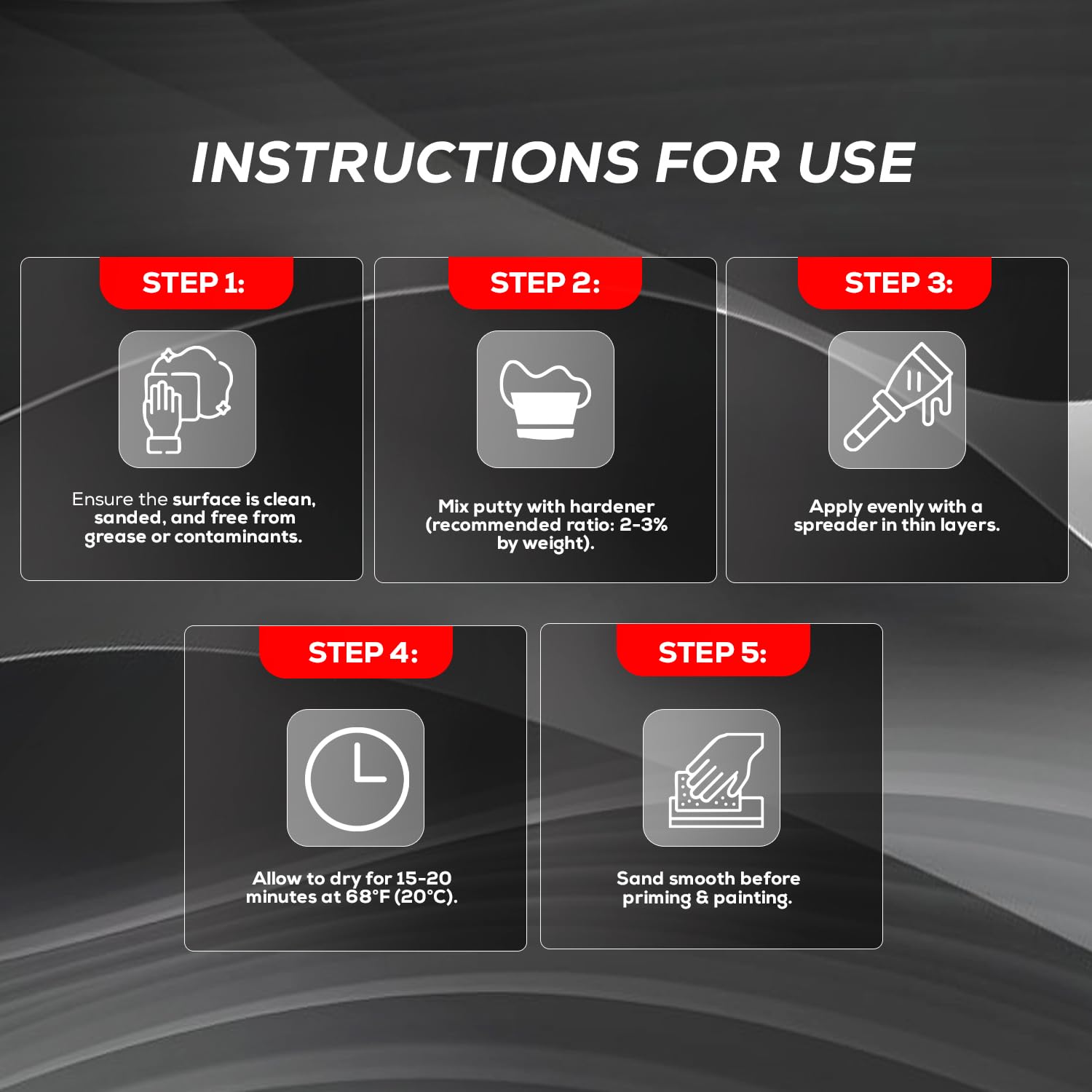 KMK 1601 Vetroresina Fiberglass Automotive Putty - 1.5kg – High-Strength Filler for Fiberglass Repairs