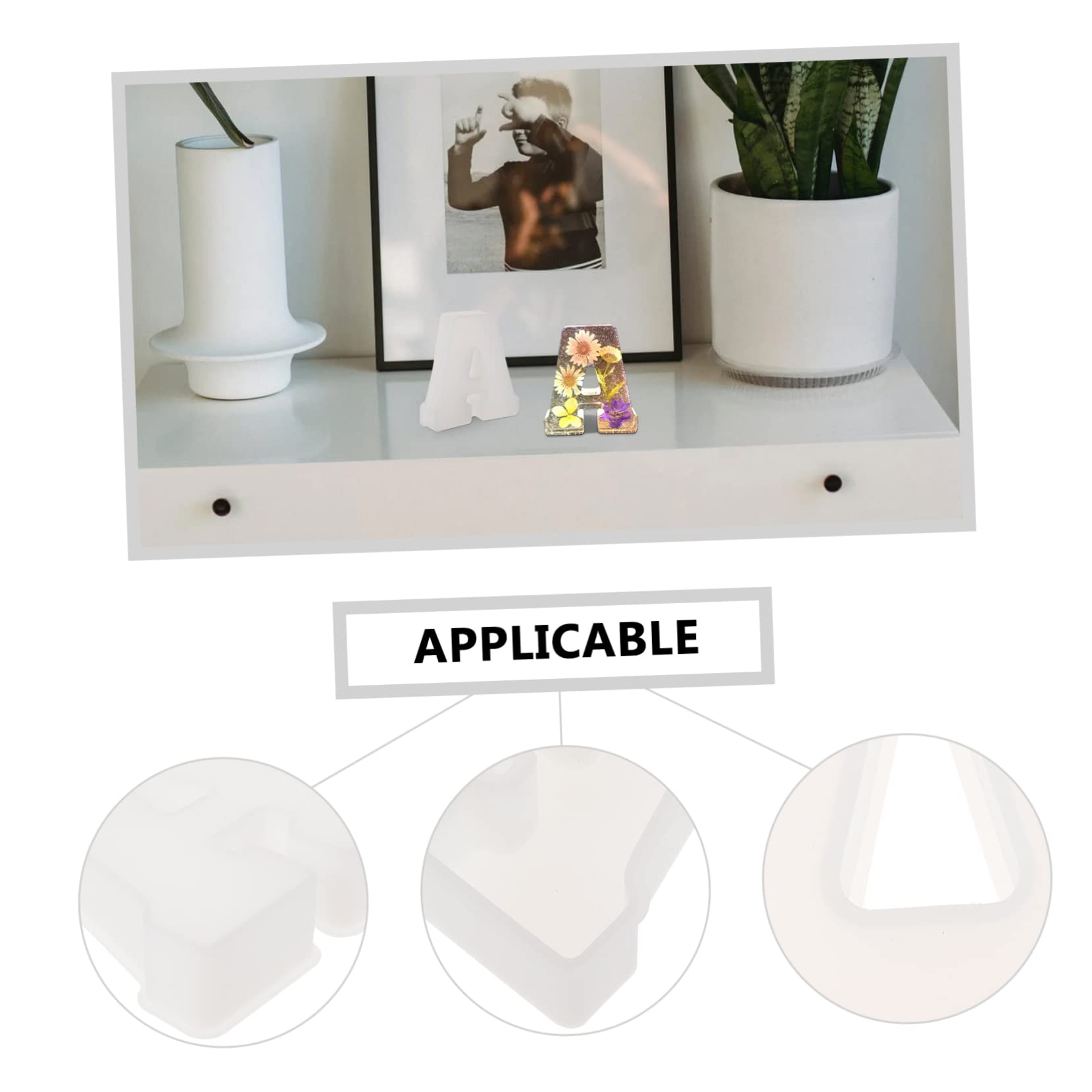 Angoily 2 Pezzi Mold per Stampo Decorativo per Fai da Te Resistente e Creativo per Creare Opere Uniche e Regali Speciali
