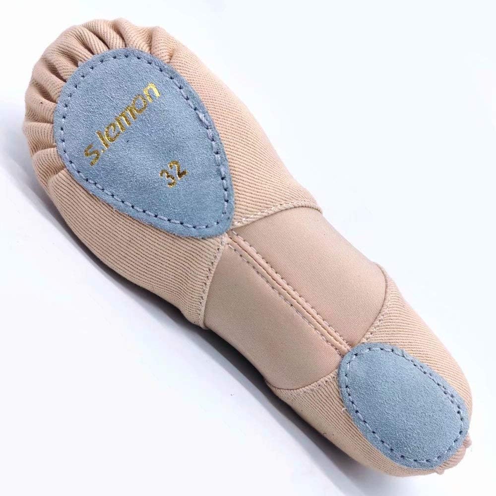 Rosa Scarpe da Danza Classica PRO Elastic Mezze Punte Danza Ballet Scarpette Bambina Donna