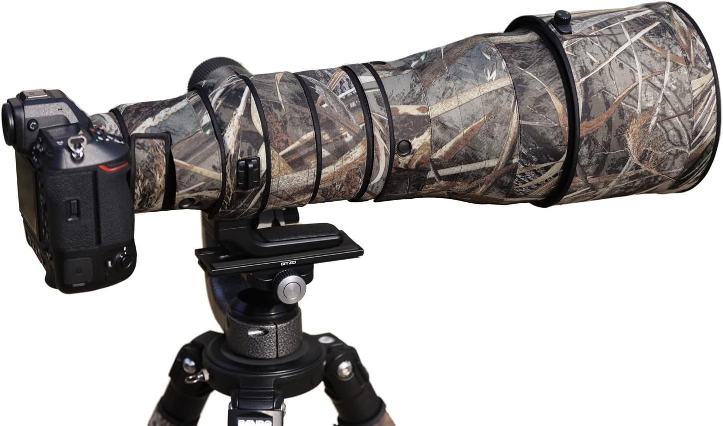 ROLANPRO Camouflage Lens Cover for Nikon Z 600mm F4 TC VR S Rain Cover Z600F4 Lens Protection Sleeve Case-#9 Grass Camo Waterproof